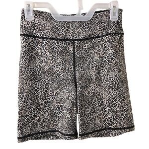 Victoria's Secret Black and White Bike Shorts with Wide Waistband